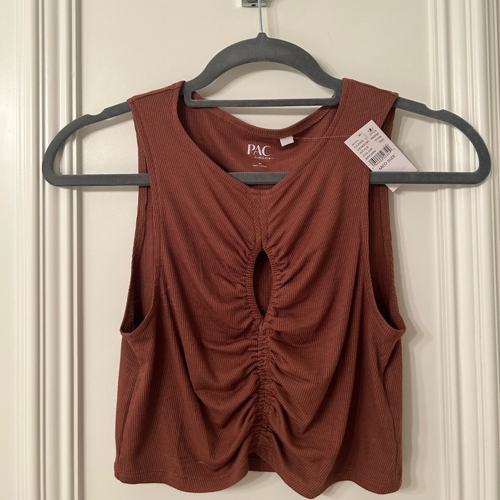 NWT Pacsun - Brown Cropped Tank Top
